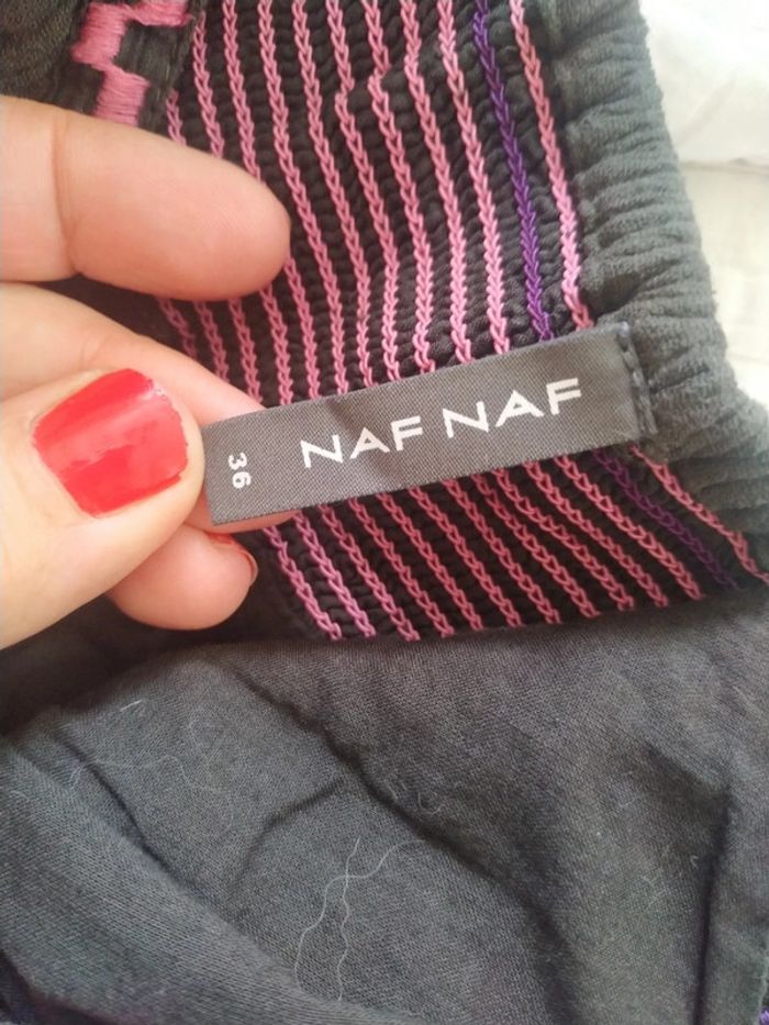 Robe kaki fushia Naf Naf taille 36 - photo numéro 6