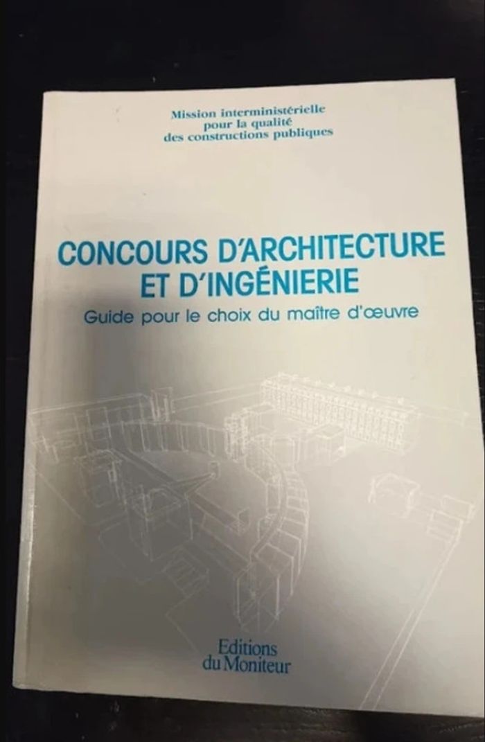 livre concours d'architecture et d'ingénierie Très bon état