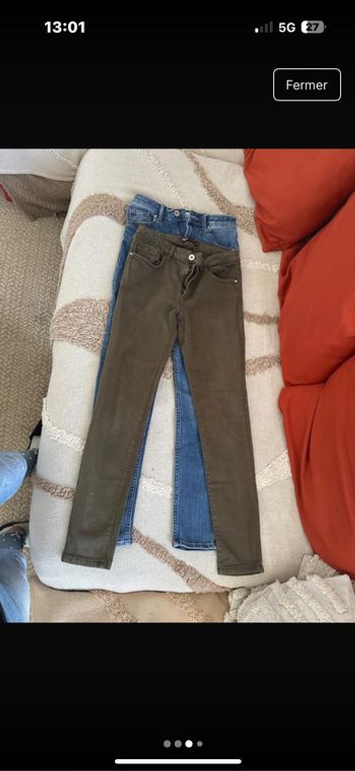 Lots de leggins et un pull et 3 pantalon - photo numéro 2