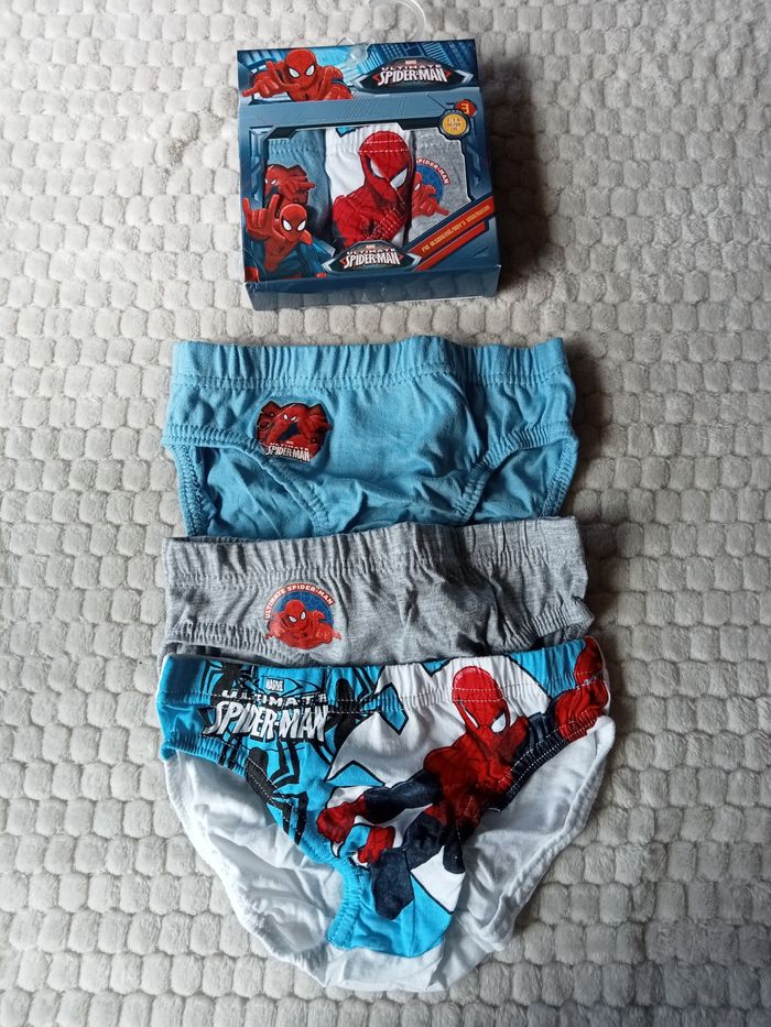 3 slips spiderman Marvel 2/3 ans