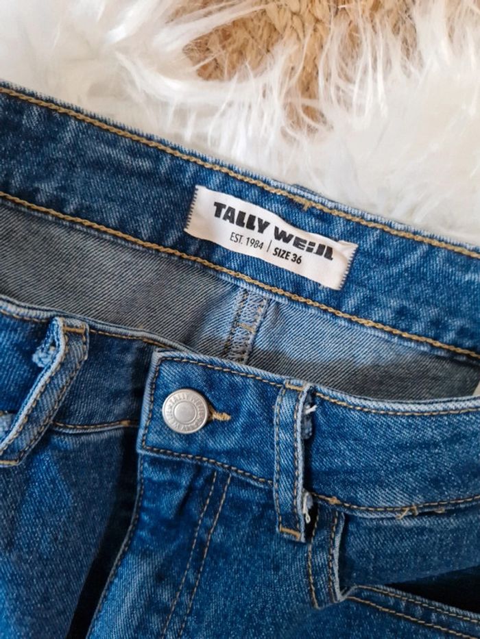 Jupe en jean fendue Tally Weijl taille 36 - photo numéro 4