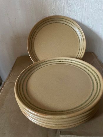 Assiette vintage en grès sarreguemines