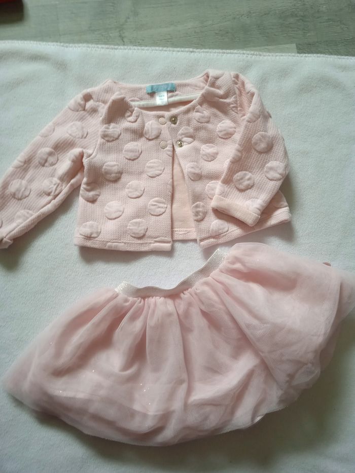 Gilet + jupe de princesse 6 mois