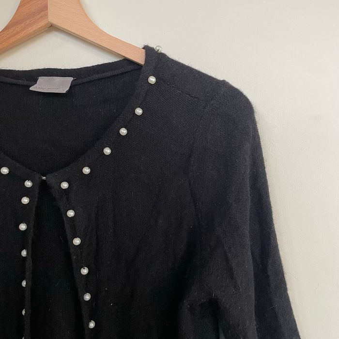 Gilet noir perles Vero Moda Taille M laine & angora chic et chaud V058 - photo numéro 3