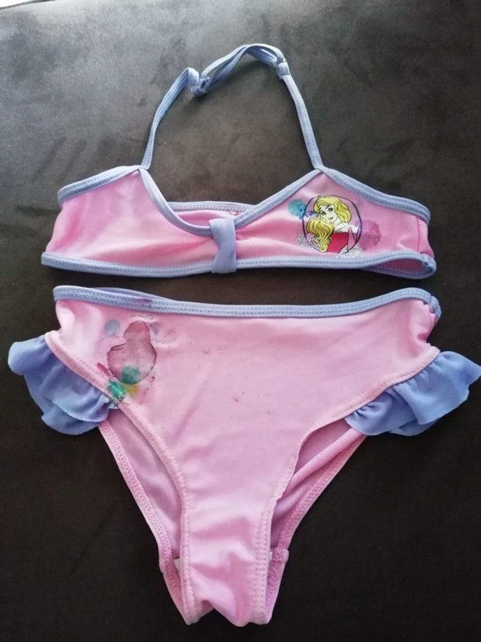 Maillot de bain rose princesse Disney 6/8ans