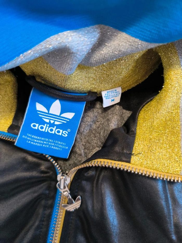 Veste Adidas - Chile 62 - Noir/bleu/doré - Taille M - photo numéro 5