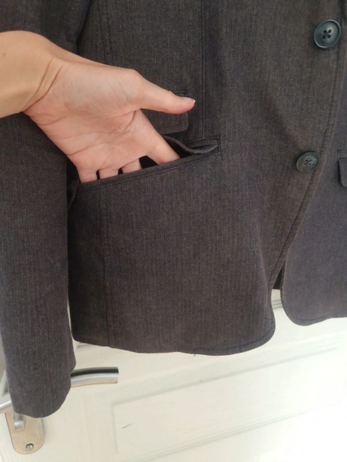 Veste blazer gris homme 100% coton celio taille S/36 - photo numéro 6