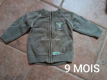 Veste garçon 9 MOIS