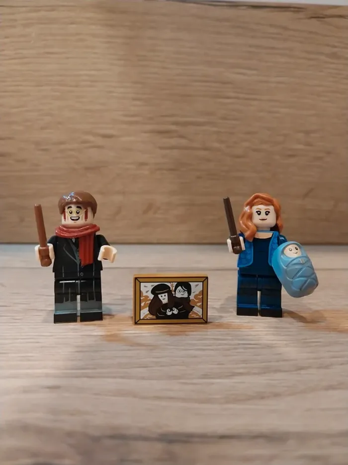 Figurines type lego James et Lyli Potter Harry Potter