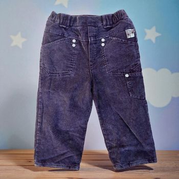 Pantalon bébé 18 mois Grain de Blé – Vintage 2006 - velours Violet