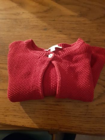 Gilet Jacadi 6 mois rouge