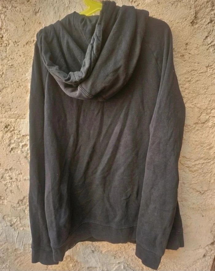 Sweat à capuche noir et orange etnies - photo numéro 4