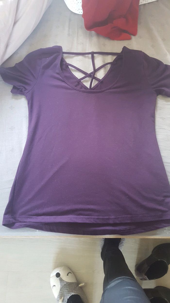 Tshirt violet - photo numéro 3
