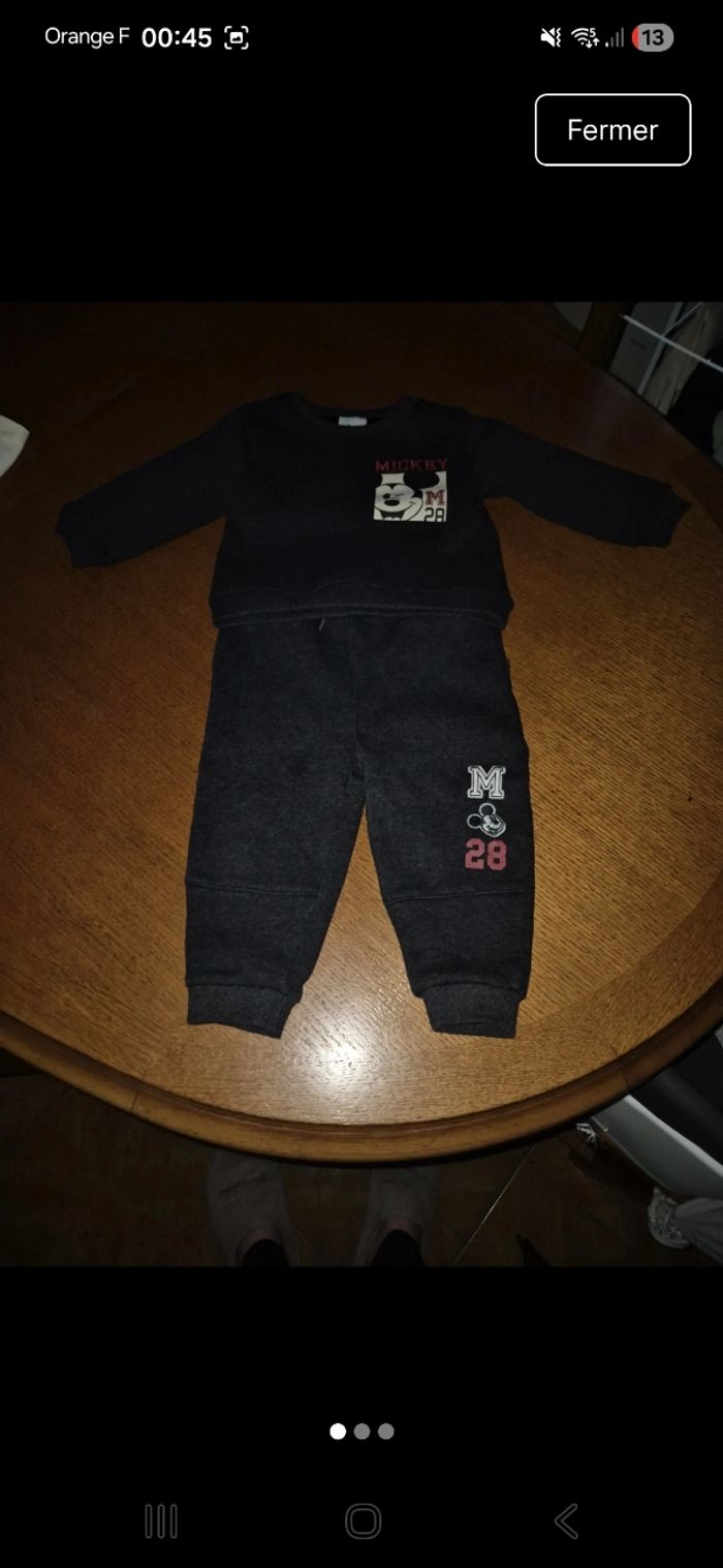 Ensemble mickey bebe - photo numéro 2