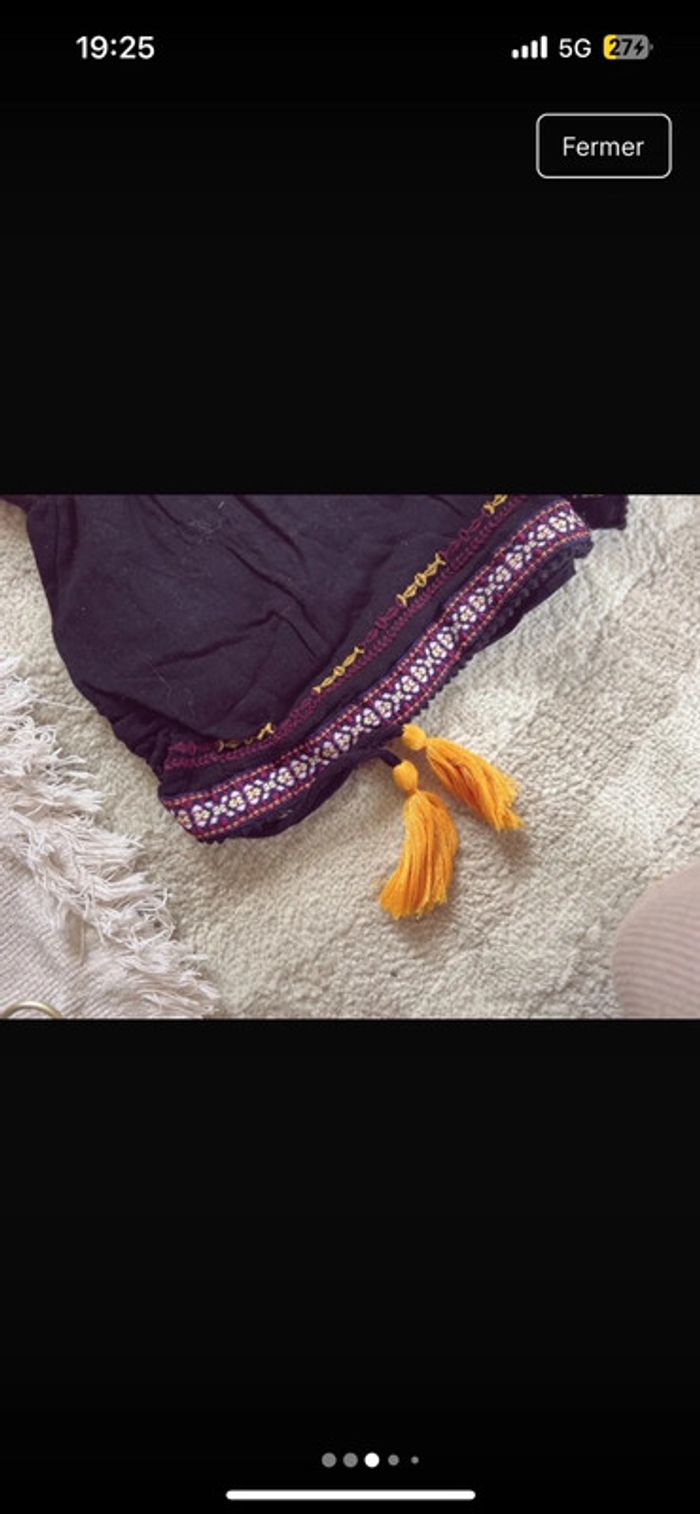 Ensemble short et haut court à noué bershka primark - photo numéro 3