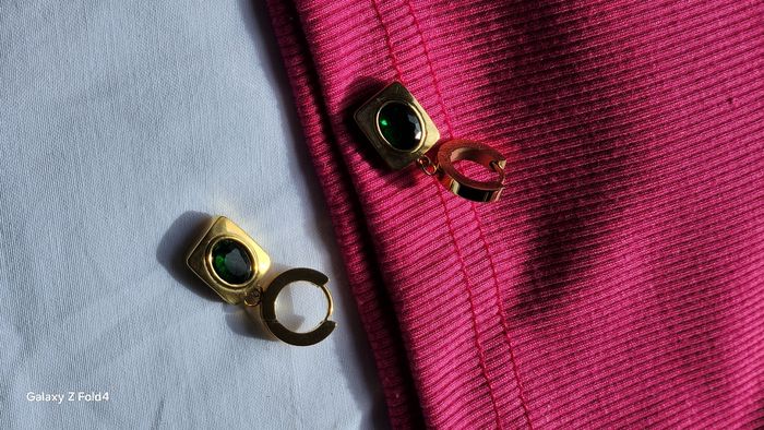 🌹💎pièce unique : boucles d'oreilles d'exception, le luxe à votre portée ! - photo numéro 5