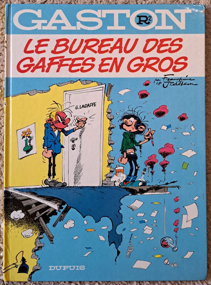 📚 BD Gaston tome R2 Le bureau des gaffes en gros - 1986