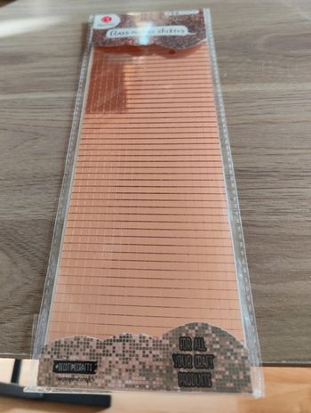 Glass mosaic sticker pour faire des boules à facettes rose gold