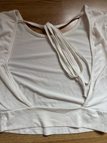 Haut manche longue dos nu bershka