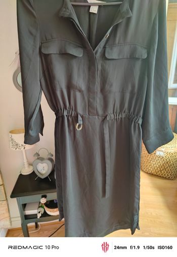 Robe noire style chemise