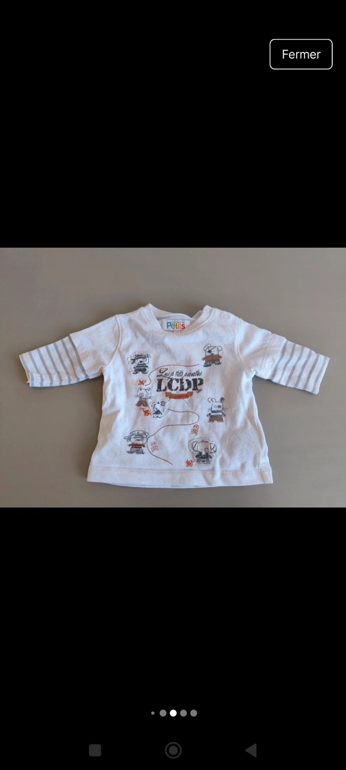 Lot 3 tee-shirt 3 mois - photo numéro 7