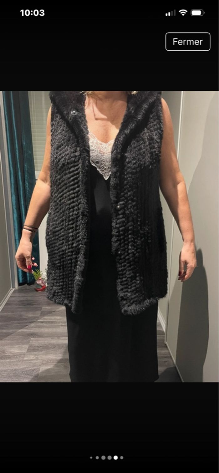 Veste en vison noire - photo numéro 10