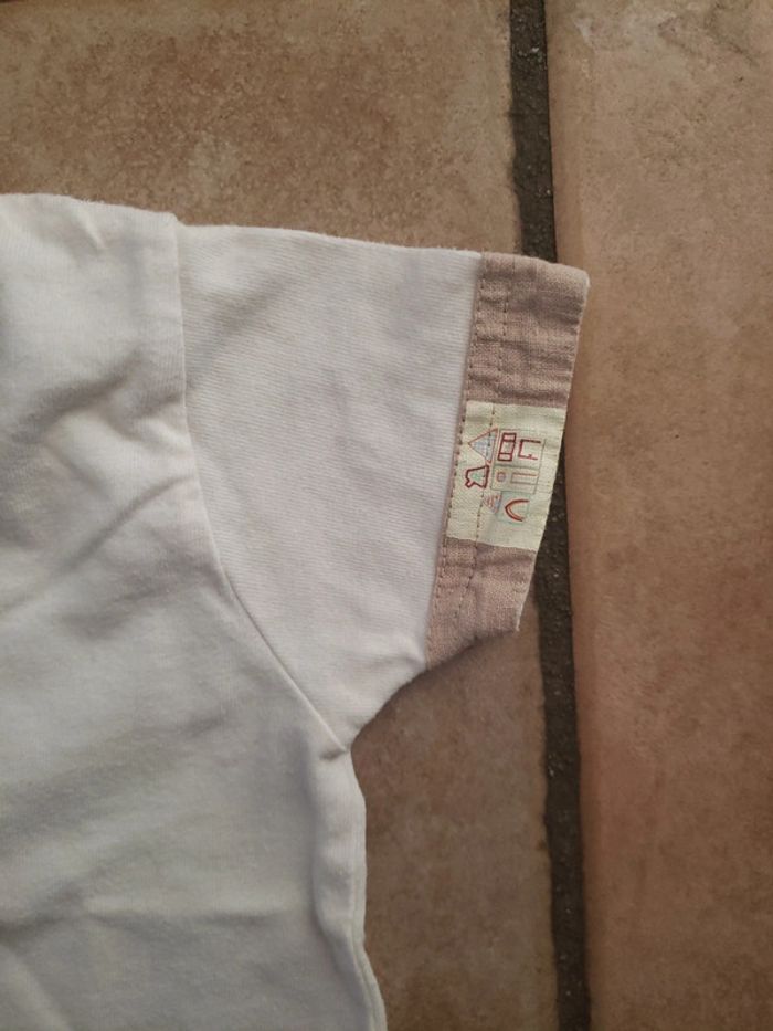 T-shirt blanc 3 mois - photo numéro 3