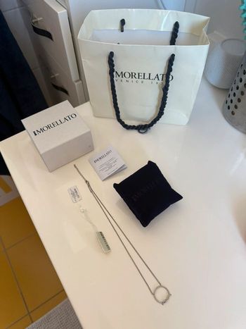 Collier strass acier morellato