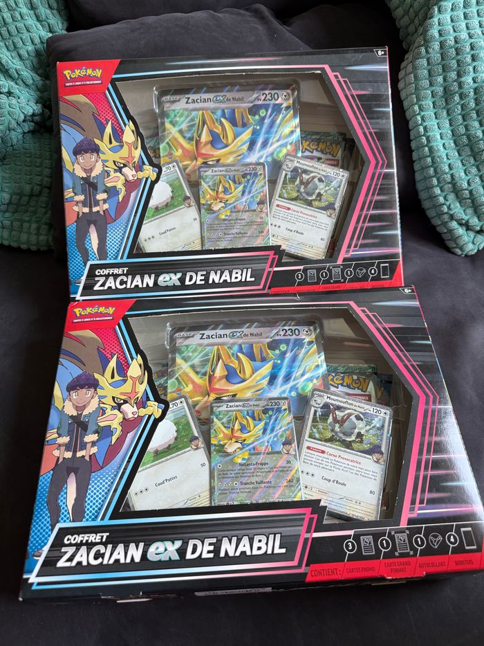 Lot coffret Pokémon zacian ex de Nabil