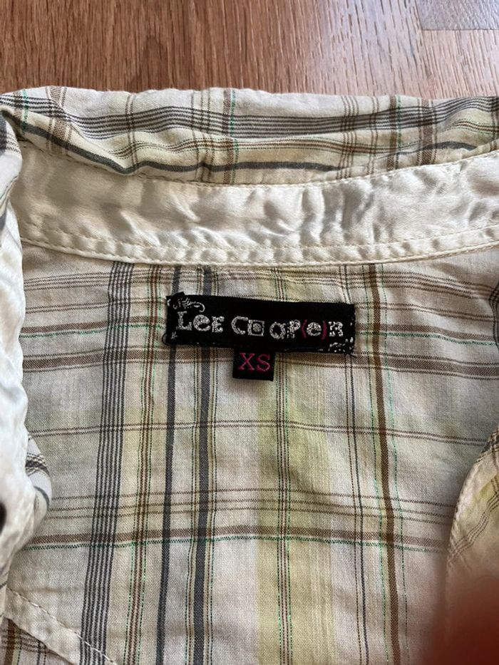 Chemise à carreaux femme Lee Cooper XS - photo numéro 3