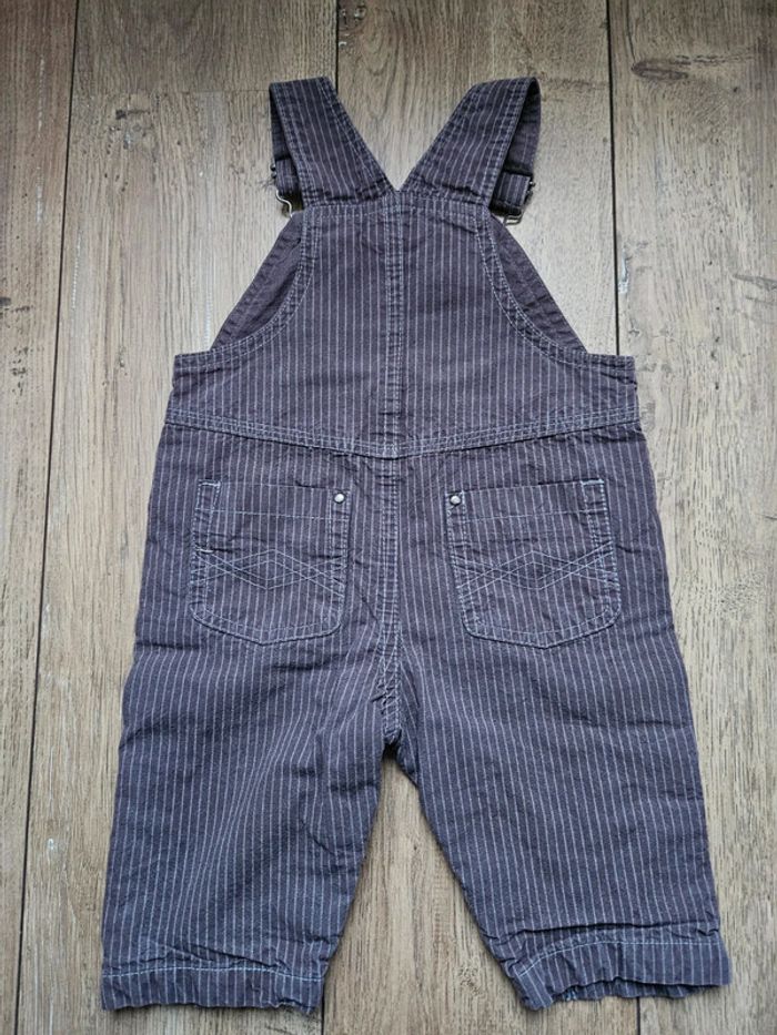 Salopette Sergent Major marron / violet 9 mois - photo numéro 8