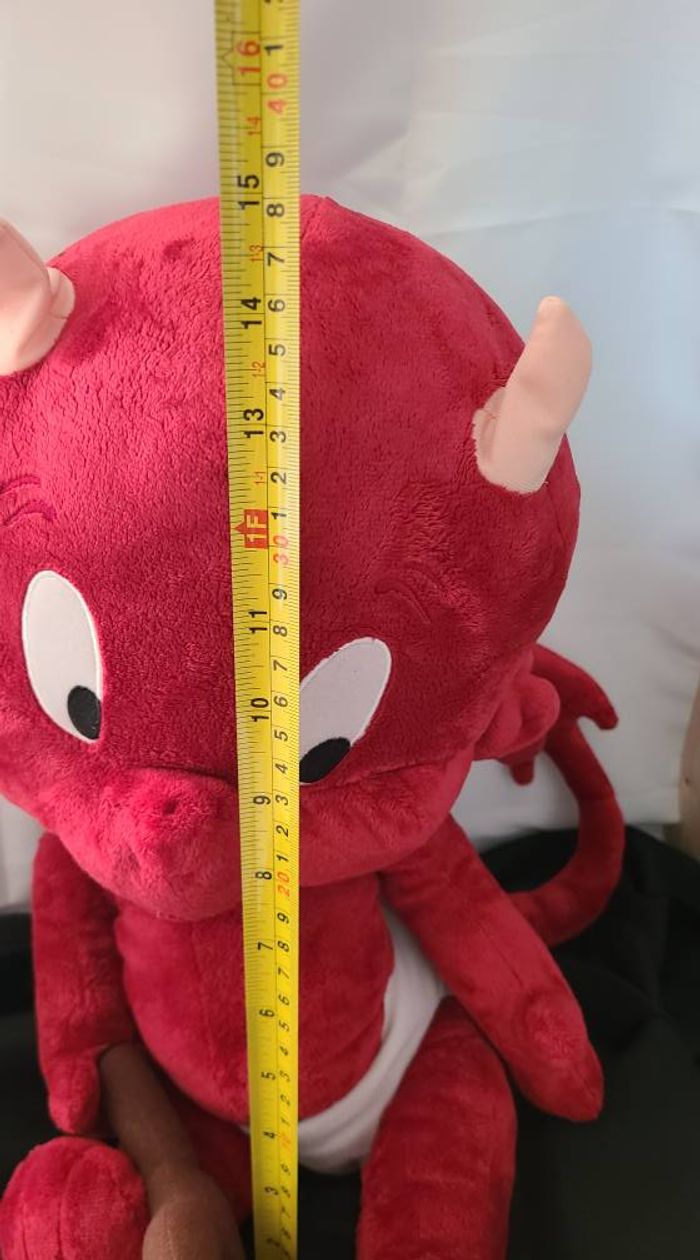 Grande Peluche Diablotin avec Fourche HOT STUFF DEMONS ET MERVEILLES 2004 - photo numéro 5