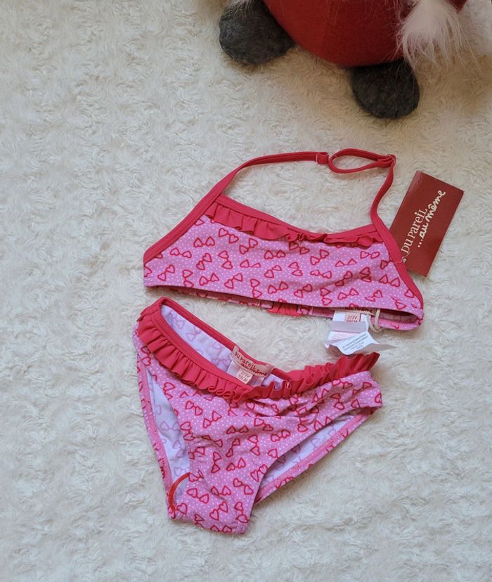 Maillot de bain fille 2 pièces rose