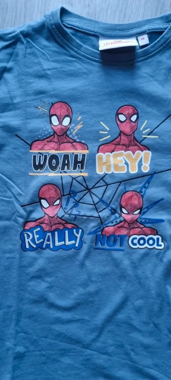 Tee-shirt ML neuf 8ans Spiderman - photo numéro 3