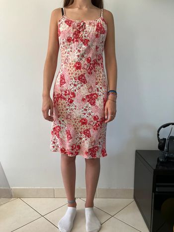 Robe rouge Camaïeu 38