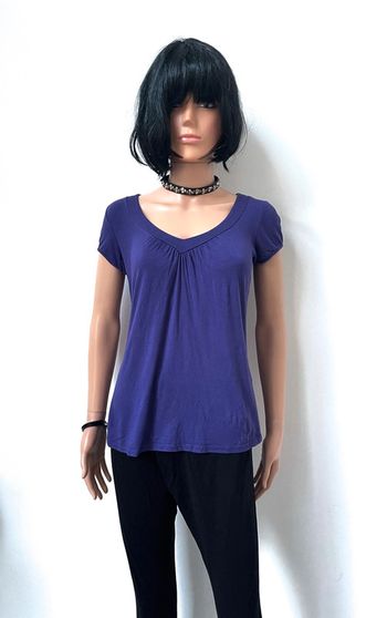 💎 Tee shirt col V léger violet La City 💎