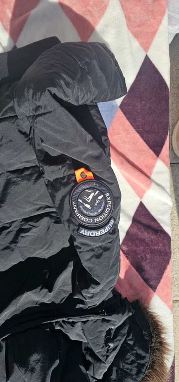 Doudoune Superdry noir taille 38 - photo numéro 8