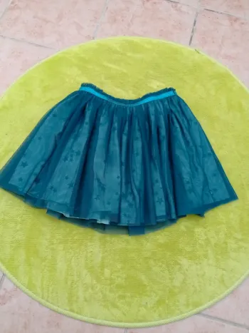 Jupe Okaïdi bleu canard taille 12 ans