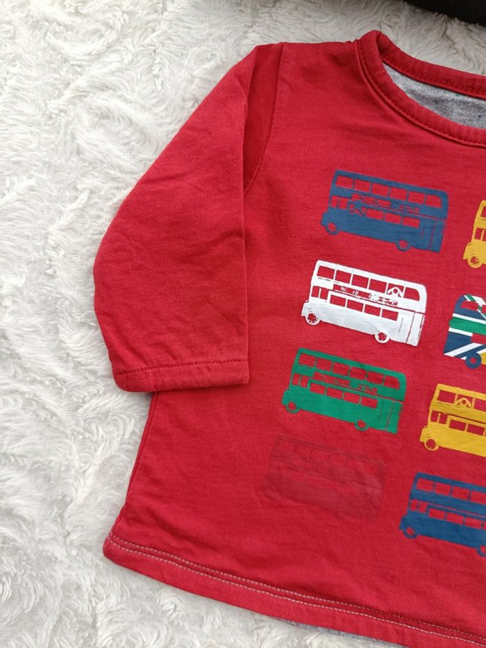 Tee shirt chemise manches longues épais doublé Garçon 3 mois Obaïbi 100% coton - photo numéro 3