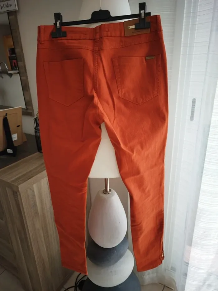 jean orange taille basse - photo numéro 10