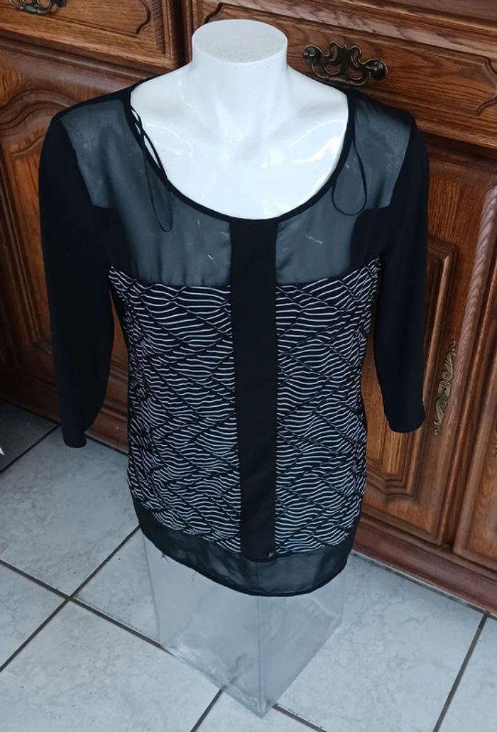 Tee-shirt manche 3/4 taille 40