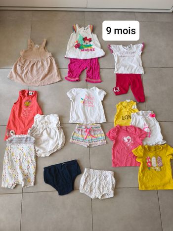 Maxi lot été fille 9 mois