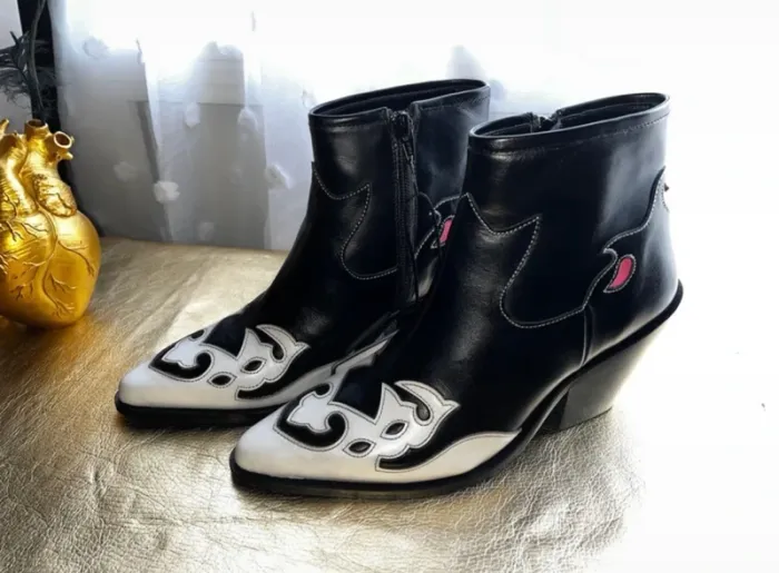 Superbes bottines en cuir, taille 38, Neuf - Paul & Joe - photo numéro 3