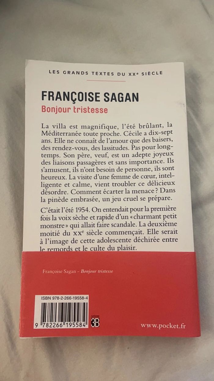 Bonjour tristesse de Françoise SAGAN - photo numéro 2