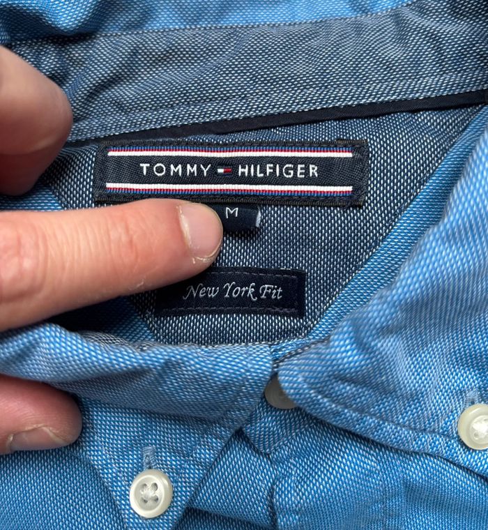 Chemise Tommy Hilfiger bleue clair taille M - photo numéro 6