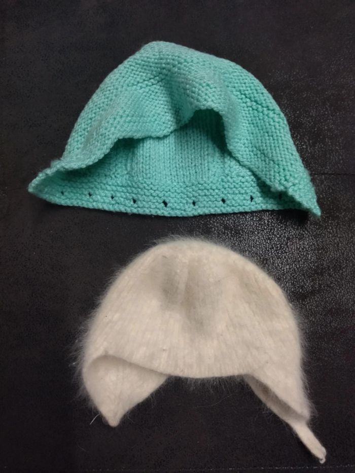 Lot de 2 bonnets naissance