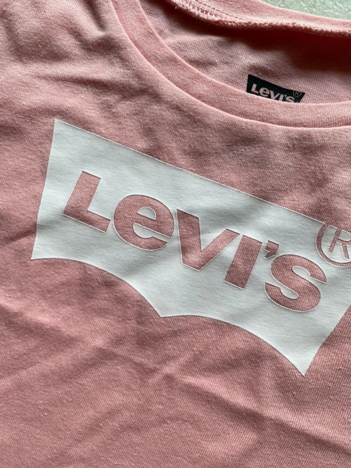 T-shirt fille rose Levis 12 mois - photo numéro 5