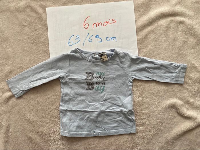 Lot 6 T-shirts manches longues - Disney, Orchestra, Catimini et autres - 6 mois - TBE - photo numéro 14