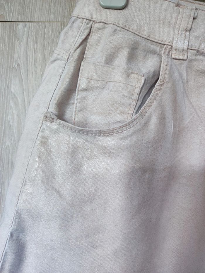 Short jean rose pailleté t 36 Made in Italy - photo numéro 3