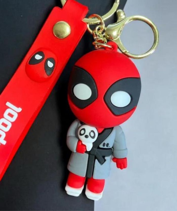 Porte clés Deadpool en silicone